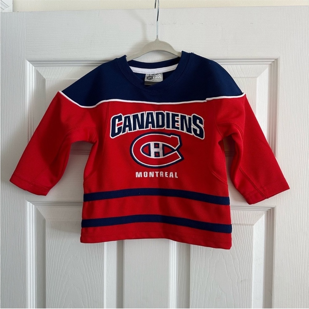 Size 2T NHL Montreal Canadiens Toddler Hockey Jersey Shirt - Picture 2 of 6
